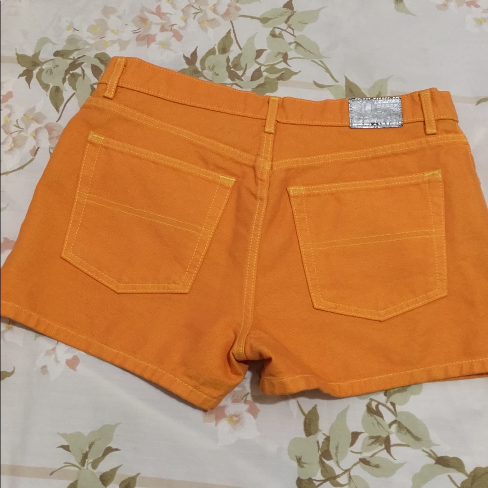 Tangerine Guess Denim Shorts - Picture 5 of 5